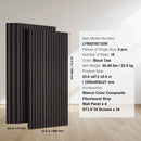 Wood Slat Acoustic Panels 23.6 x 47.2 inch for Modern Wall Decor Black Oak-7