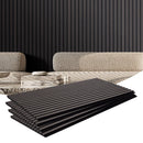 Wood Slat Acoustic Panels 23.6 x 47.2 inch for Modern Wall Decor Black Oak-9