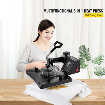New Digital Clamshell 12" X 15" (29 X 38cm) Heat Transfer Press T-Shirt Sublimation Machine - 0