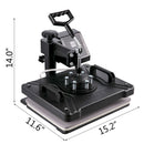 New Digital Clamshell 12" X 15" (29 X 38cm) Heat Transfer Press T-Shirt Sublimation Machine-8
