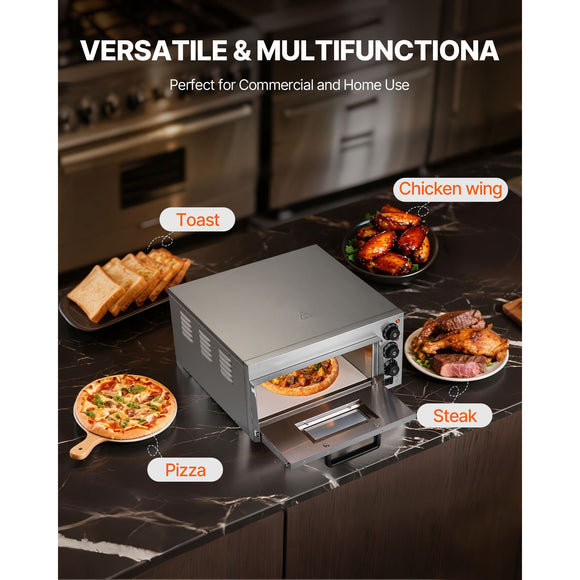 Commercial Countertop Pizza Oven Electric Pizza Oven for 16" Pizza Indoor