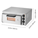Commercial Countertop Pizza Oven Electric Pizza Oven for 16" Pizza Indoor-8