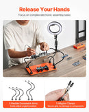 VEVOR Magnetic Helping Hands Soldering Station 3X LED Magnifying Lamp 5 Arms-4