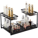 2-Tier Wire Pull Out Cabinet Under Sink Basket Organizer 10.7"x14.2" 2PCS-10