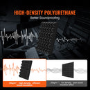 Acoustic Foam Panels 24 Pack 12 x 12 x 2 in for Studio Wall and Ceiling-2