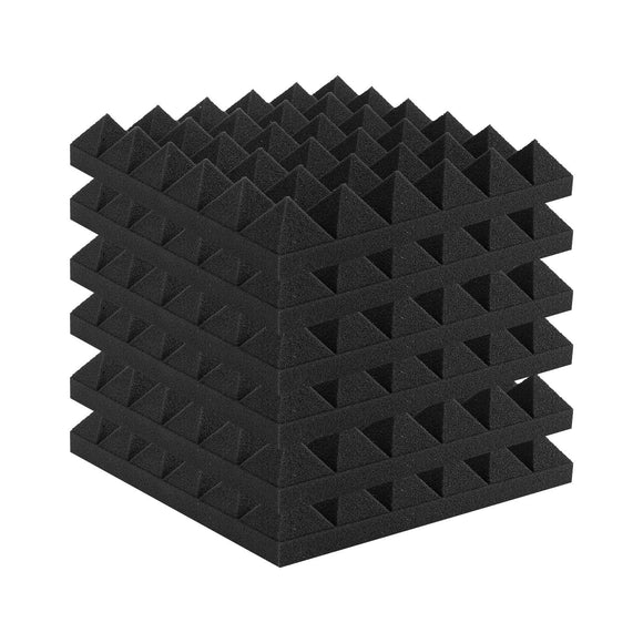 Acoustic Foam Panels 24 Pack 12 x 12 x 2 in for Studio Wall and Ceiling