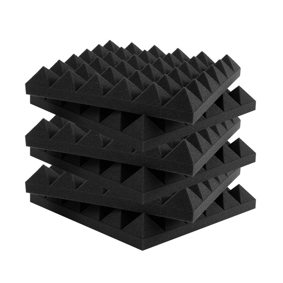 Acoustic Foam Panels 24 Pack 12 x 12 x 2 in for Studio Wall and Ceiling