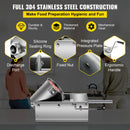 Manual Sausage Stuffer, 3 L / 7 LBS Horizontal Sausage Machine, Dual-Speed Meat Stuffer, Made of Food-Grade 304 Stainless Steel, Includes 5 Stuffing Tubes, for Home Kitchen Restaurant Commercial-3