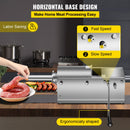 Manual Sausage Stuffer, 3 L / 7 LBS Horizontal Sausage Machine, Dual-Speed Meat Stuffer, Made of Food-Grade 304 Stainless Steel, Includes 5 Stuffing Tubes, for Home Kitchen Restaurant Commercial-4