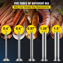 Manual Sausage Stuffer, 3 L / 7 LBS Horizontal Sausage Machine, Dual-Speed Meat Stuffer, Made of Food-Grade 304 Stainless Steel, Includes 5 Stuffing Tubes, for Home Kitchen Restaurant Commercial-5