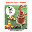 Fruit Wine Press Manual Press for Wine Making 3.2 Gal/12L Wood Basket-4