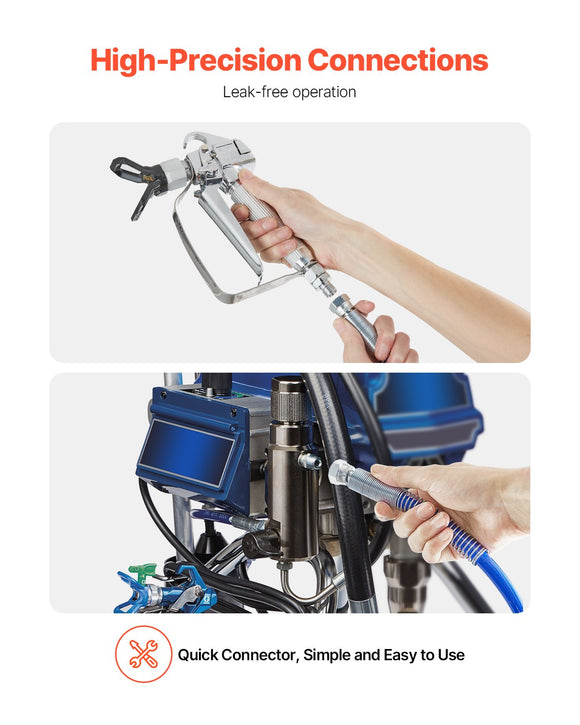 VEVOR 25ft Airless Paint Sprayer Hose 1/4 in Universal Airless Paint Spray Hose