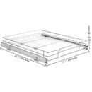 34x53 cm Pull Out Cabinet Organizer, Heavy Duty Slide Out Pantry Shelves, Chrome-Plated Steel Roll Out Drawers, Sliding Drawer Storage for Home, Inside Kitchen Cabinet, Bathroom, Under Sink-7