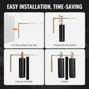 Sliding Gate Kit 6” Rolling Hardware with L-Bracket Adjustable for Door-6
