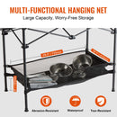 Folding Camping Table, Outdoor Portable Side Tables, Lightweight Fold Up Table, Aluminum & Steel Ultra Compact Work Table with Large Storage and Carry Bag, For Beach, Picnic, Travel, 24x16 inch-5
