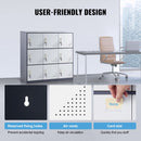9 Doors Metal Storage Cabinet Employees Steel Storage Cabinet Office Gray-5