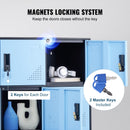 9 Doors Metal Storage Cabinet Employees Steel Storage Cabinet Office Black-4