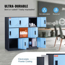 VEVOR 9 Doors Metal Storage Cabinet Employees Steel Storage Cabinet Office Black-3