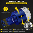 Diamond Drill Bits 4PCS Diamond Hole Saw 35/40/50/68mm Tile Hole Saw Kit Vacuum Brazed Diamond Drill Bit 0.59in/15mm Segment Tile Hole Saw w Storage Case for Tile Ceramic Porcelain Marble Stone-5