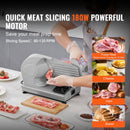 Meat Slicer, 180W Electric Deli Food Slicer with 7.5" SUS420 Stainless Steel Blade and Blade Guard, 0 - 0.6 inch Adjustable Thickness for Home Use, Easy to Clean, Cut Meat, Bread, Ham and Cheese-2