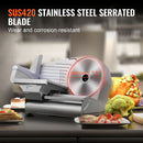 Meat Slicer, 180W Electric Deli Food Slicer with 7.5" SUS420 Stainless Steel Blade and Blade Guard, 0 - 0.6 inch Adjustable Thickness for Home Use, Easy to Clean, Cut Meat, Bread, Ham and Cheese-4
