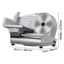 Meat Slicer, 180W Electric Deli Food Slicer with 7.5" SUS420 Stainless Steel Blade and Blade Guard, 0 - 0.6 inch Adjustable Thickness for Home Use, Easy to Clean, Cut Meat, Bread, Ham and Cheese-8