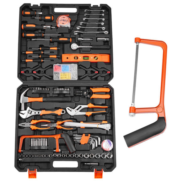 VEVOR Tool Kit 216 Piece General Household Hand Tool Set with Portable Tool Case