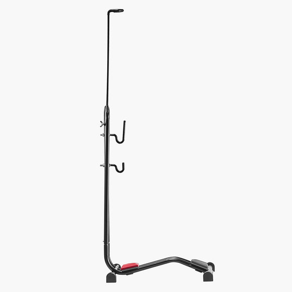 Bike Rack, Upright Bike Stand Floor for 406.4 to 700 mm Mountain & Road Bikes, Vertical & Horizontal Bicycle Stand for Secure Parking and Storage in Garage, Truck Bed, Indoor, Outdoor, Black