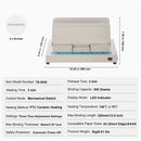 Thermal Binding Machine, 500 Sheets Capacity Book Binding Machine, Thermal Book Binder 50mm Binding Thickness A3(Short Edge)/A4/A5 Document, with Infrared Optical Detection-7