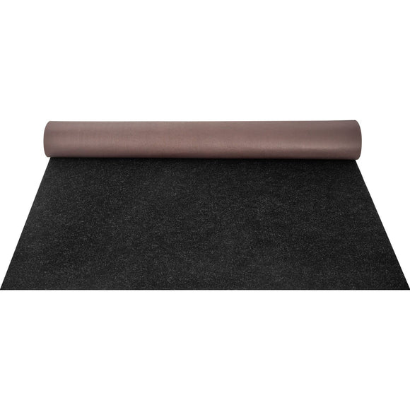 Bass Boat Carpet Cutpile Marine Carpet 6 x 13 ft Charcoal Black In/Outdoor