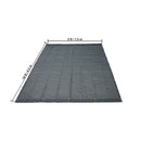 Dump Truck Mesh Tarp, 5 x 14 ft, PVC Coated Black Heavy Duty Cover with 5.5" 18oz Double Pocket, Brass Grommets, Reinforced Double Needle Stitch Webbing Fits Manual or Electric Dump Truck System-8
