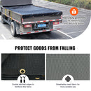 VEVOR Dump Truck Mesh Tarp, 5 x 14 ft, PVC Coated Black Heavy Duty Cover with 5.5" 18oz Double Pocket, Brass Grommets, Reinforced Double Needle Stitch Webbing Fits Manual or Electric Dump Truck System-3