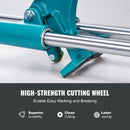 Manual Tile Cutter, 1200mm, Porcelain Ceramic Tile Cutter with Tungsten Carbide Cutting Wheel, Infrared Positioning, Anti-Skid Feet, Double Rails for professional installers or beginners-5