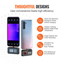 VEVOR Thermal Imaging Camera for Android, 256 x 192 IR Resolution Infrared Thermal Imager with Visual Camera, 25Hz Refresh Rate Thermal Camera for Smartphone/Tablet, -4-1022°F Temperature Range, IP54-6