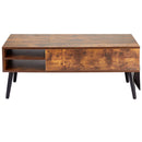 Lift Top Coffee Table 39.4 in Rectangle Coffee Table for Living Room Brown-12
