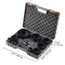 Hole Saw Kit, 18 PCS Saw Blades, 6 Drill Bits, 1 Hex Wrench, Bi Metal M42 Hole Saw Set with Carrying Case, General Purpose Size from 3/4" to 4-1/2", Ideal for Wood Board, Iron and Plastic Plate-8