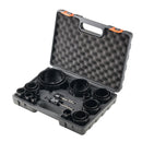Hole Saw Kit, 18 PCS Saw Blades, 6 Drill Bits, 1 Hex Wrench, Bi Metal M42 Hole Saw Set with Carrying Case, General Purpose Size from 3/4" to 4-1/2", Ideal for Wood Board, Iron and Plastic Plate-12
