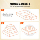 Wooden Raised Garden Bed Planter Box 113 x 113 x 51 cm Flower Vegetable Herb-5