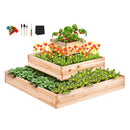 Wooden Raised Garden Bed Planter Box 113 x 113 x 51 cm Flower Vegetable Herb-9