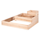 Wooden Raised Garden Bed Planter Box 113 x 113 x 51 cm Flower Vegetable Herb-12