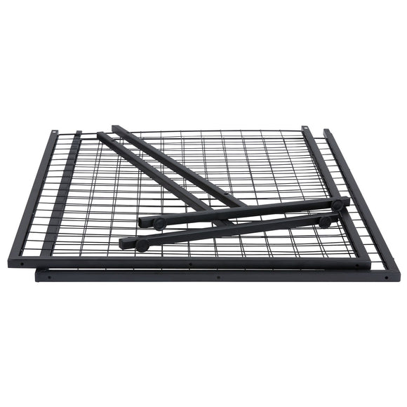 2' x 5.6' Grid Wall Panels Tower, 2 Packs Wire Gridwall Display Racks with T-Base Floorstanding, Double Side Gridwall Panels for Art Craft Shows, Retail Display with Extra Clips and Hooks