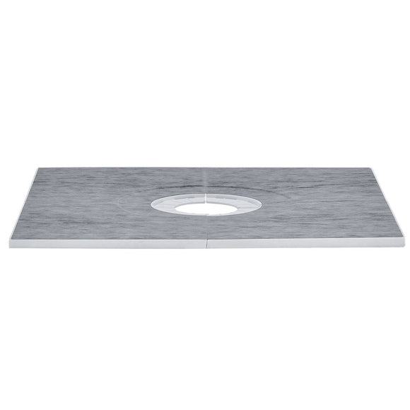 Shower Curb Kit, 914x914mm Shower Pan Kit with 160mm Central Drain, Lightweight EPS Shower Installation Kits with 2 Waterproof Cloths, Shower Pan Slope Sticks Fit for Bathroom