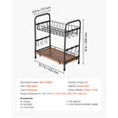 2 Tier Coffee Bar Organizer for Countertop w/ 12 Movable Hooks Mug Holder-7