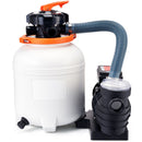 Sand Filter Above Ground with 285W Pool Pump 10,000 L/H Flow 6-Way Valve-1