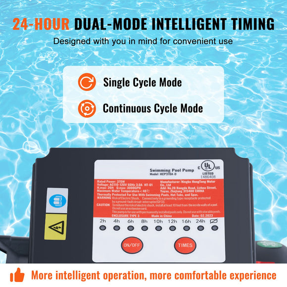 Sand Filter Above Ground with 285W Pool Pump 10,000 L/H Flow 6-Way Valve