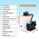 Sand Filter Above Ground with 285W Pool Pump 10,000 L/H Flow 6-Way Valve-7