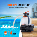 Sand Filter Above Ground with 450W Pool Pump 13,000 L/H Flow 6-Way Valve-2