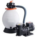 Sand Filter Above Ground with 850W Pool Pump 18,000 L/H Flow 6-Way Valve-1