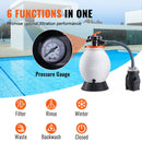 Sand Filter Above Ground with 850W Pool Pump 18,000 L/H Flow 6-Way Valve-4