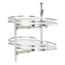 Swing Left Blind Corner Cabinet, Pull Out Organizer for 36 inch Width Blind Cabinet, 2 Tier Height Adjustable Swing Tray, Soft Close Kitchen Cloud Blind Organizer, Left Open-1
